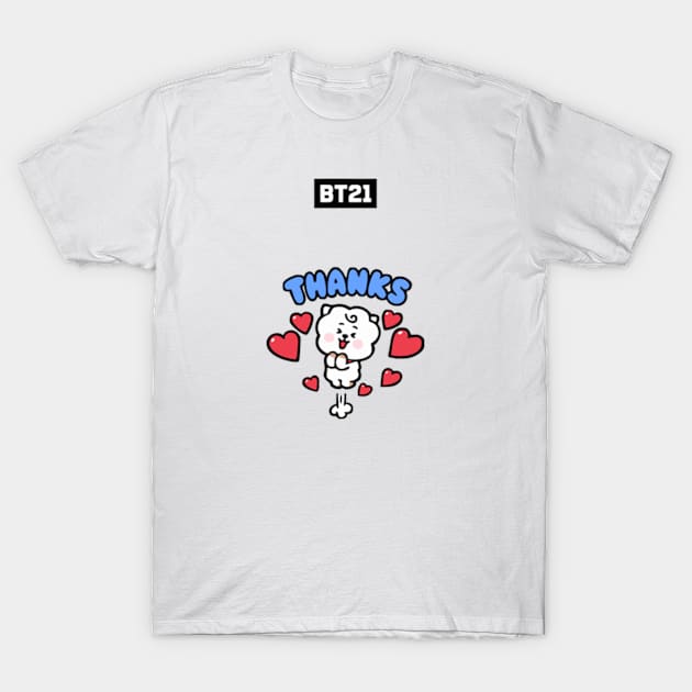 bt21 bts exclusive design 9 T-Shirt by Typography Dose